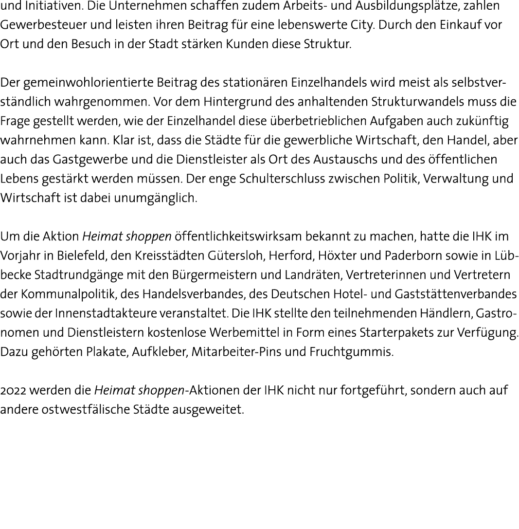 und Initiativen  Die Unternehmen schaffen zudem Arbeits- und Ausbildungsplätze, zahlen Gewerbesteuer und leisten ihre   